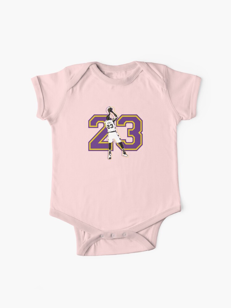 LeBron James - Los Angeles Lakers # 23 Baby One-Piece by taylorpxl