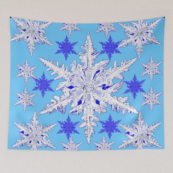 Item preview, BABY BLUE SNOWFLAKE CRYSTALS designed and sold by sharlesart.