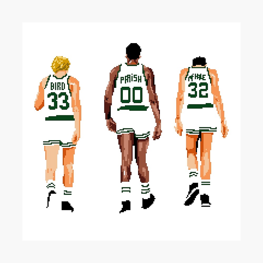 Boston Celtics Retired Numbers Sticker for Sale by FandFDesigns