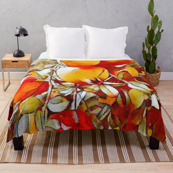 Item preview, Pomegranates Fruits Abstract Art designed and sold by Elenia Design.
