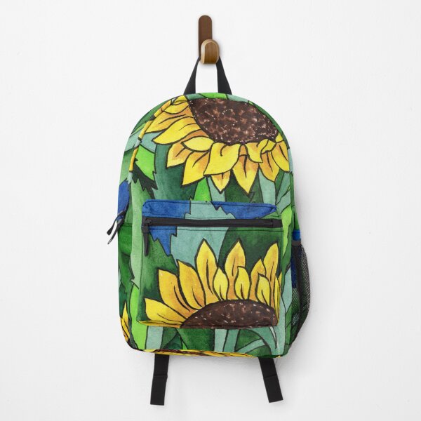Item preview, Two Gorgeous Sunflowers Watercolor Painting Batik Silk Style designed and sold by Irina Sztukowski.