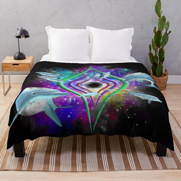 Item preview, Cute Space Dolphins designed and sold by cosmicvisitor.