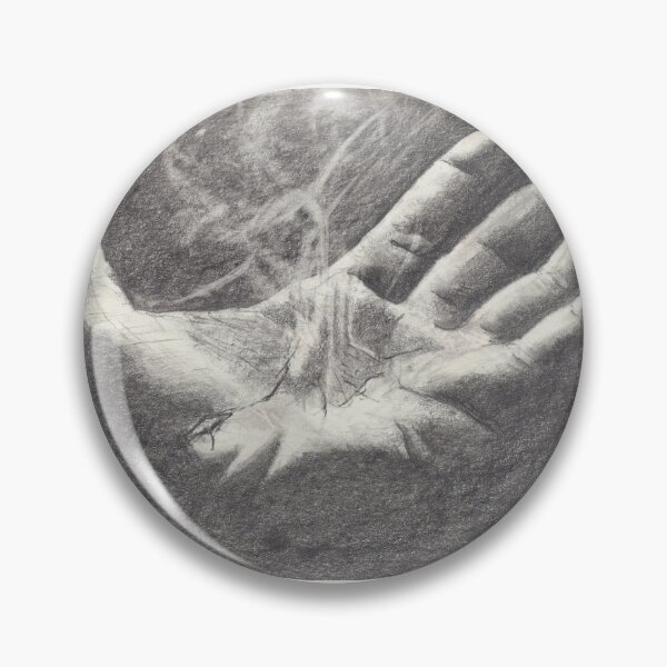 Item preview, Realistic sketch of an open smoking hand in the darkness designed and sold by Smurfypixels.