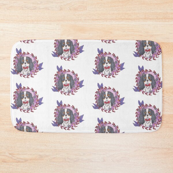 Item preview, Cavalier King Charles Spaniel - Tri Flower Garland designed and sold by jollyinu.