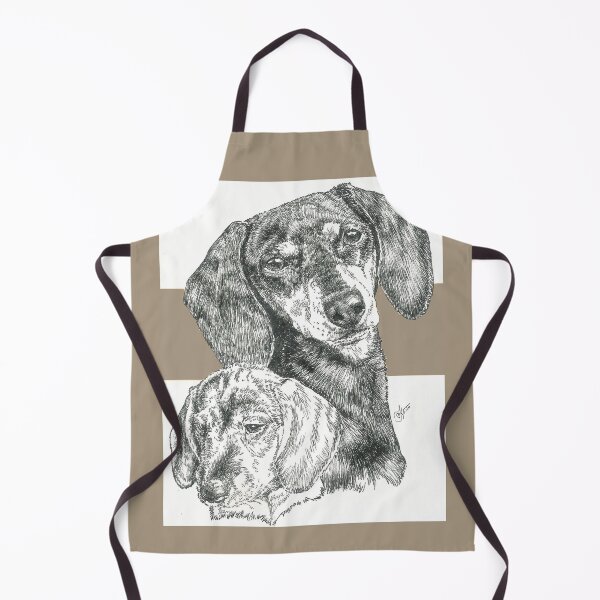 Item preview, Dachshund (smooth coat) Father & Son designed and sold by BarbBarcikKeith.