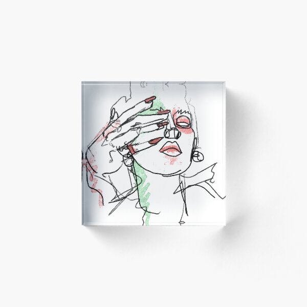 Zombiegirl Acrylic Block