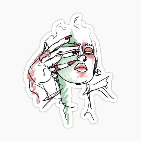 Zombiegirl Sticker