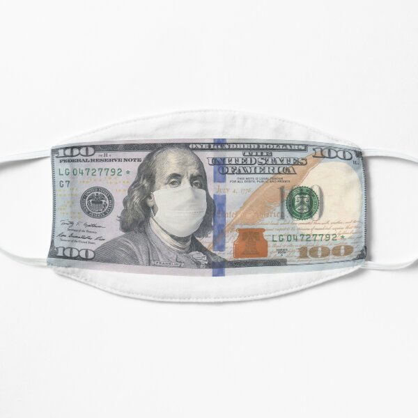 Masked 100 Dollar Benjamin Franklin - Corona style Mask