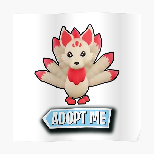 Adopt Me Wall Art Redbubble - roblox adopt me new pets kitsune