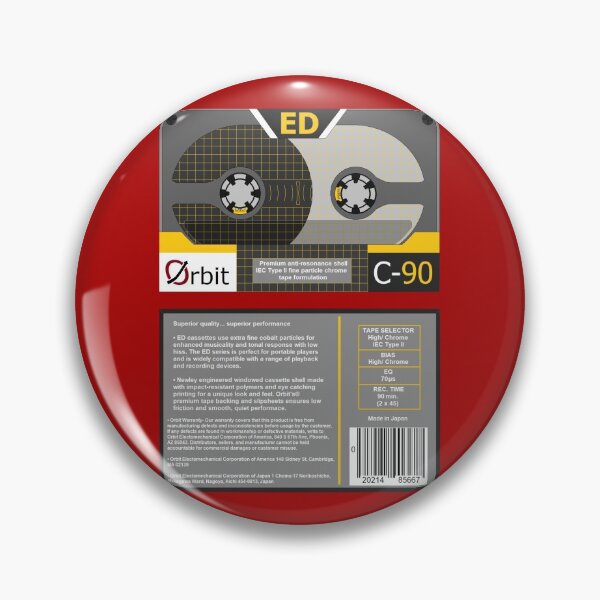 Item preview, Orbit Electronics ED C-90 type 2 cassette (front and back) designed and sold by B-96-J.