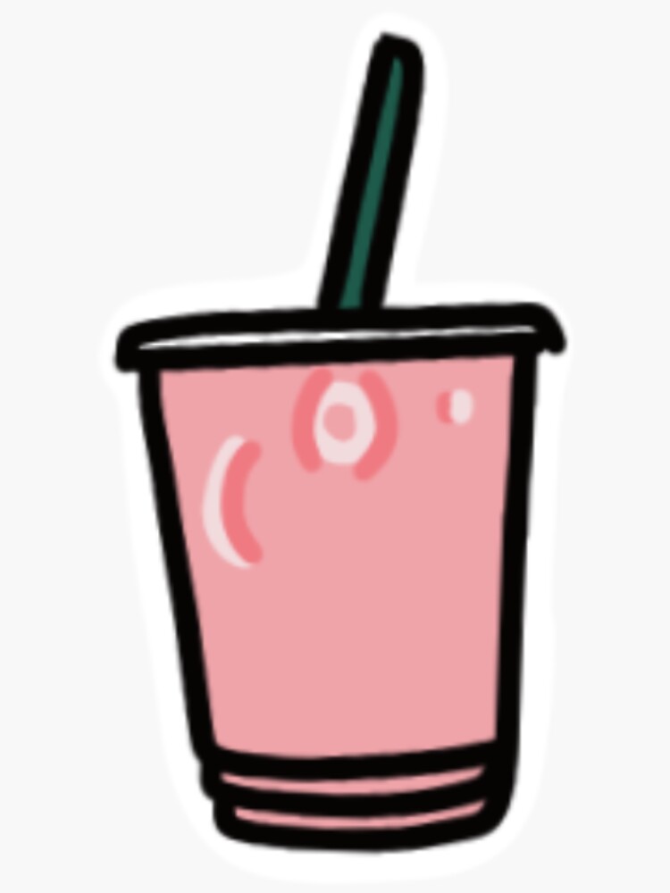 Pink Drink Sticker for Sale by Alyssa Designs