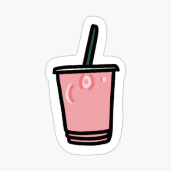 Pink Drink Sticker for Sale by Alyssa Designs