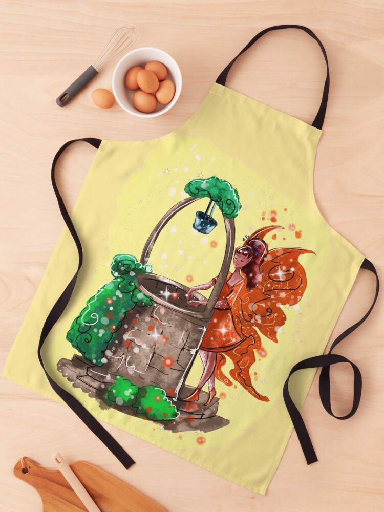 Thumbnail 1 of 6, Apron, Wishitora The Wishing Well Fairy™ designed and sold by TeelieTurner.