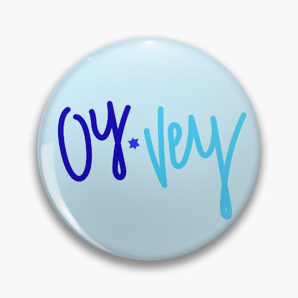 Item preview, Blue Oy Vey Lettering designed and sold by Danimw.