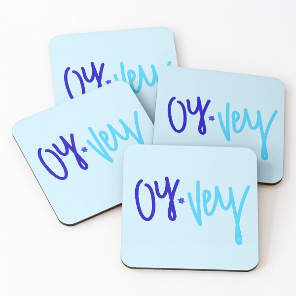 Item preview, Blue Oy Vey Lettering designed and sold by Danimw.