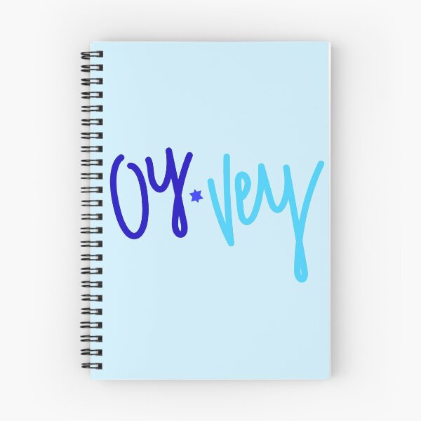 Item preview, Blue Oy Vey Lettering designed and sold by Danimw.