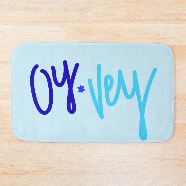 Item preview, Blue Oy Vey Lettering designed and sold by Danimw.