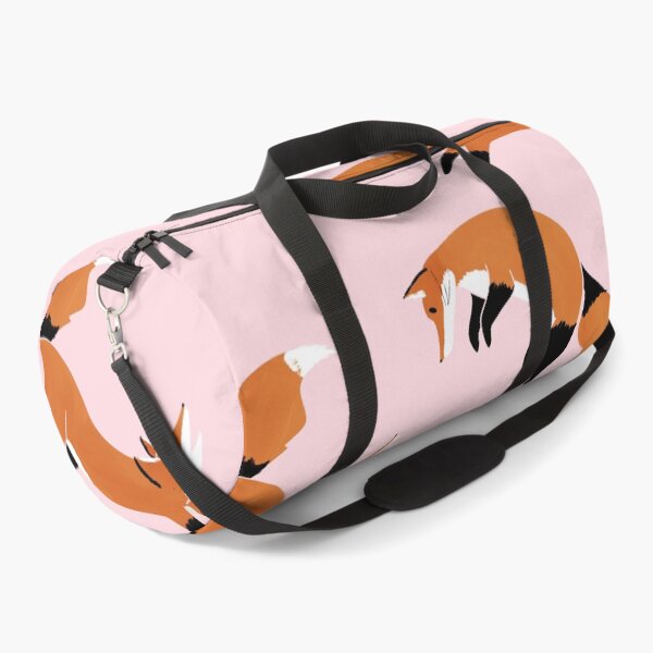 Item preview, Playful foxes in peach pink designed and sold by CoffeePandaArt.