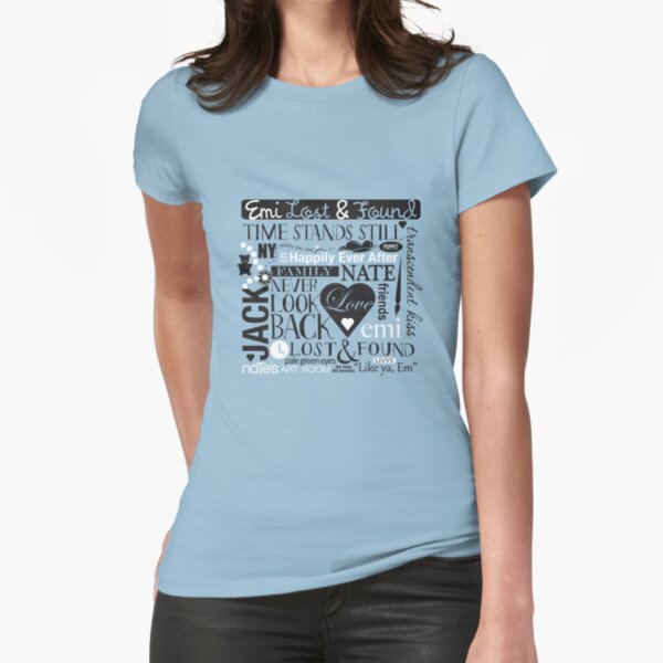 Emi Lost & Found collage Fitted T-Shirt
