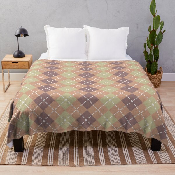 Item preview, Argyle pattern brown cream designed and sold by Kamiri.