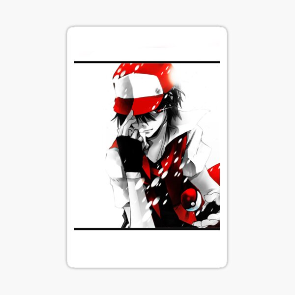 Red Ash Stickers Redbubble - roblox welcome to bloxburg ash ketchum playing guitar