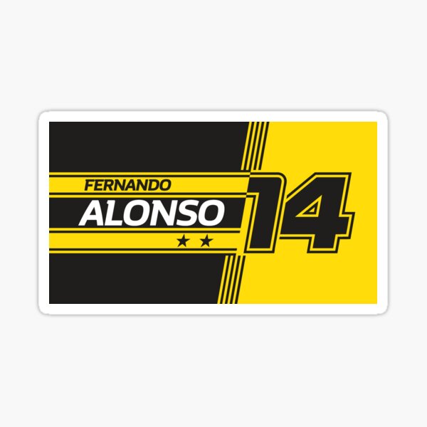 Fernando Alonso Renault | F1 Sticker