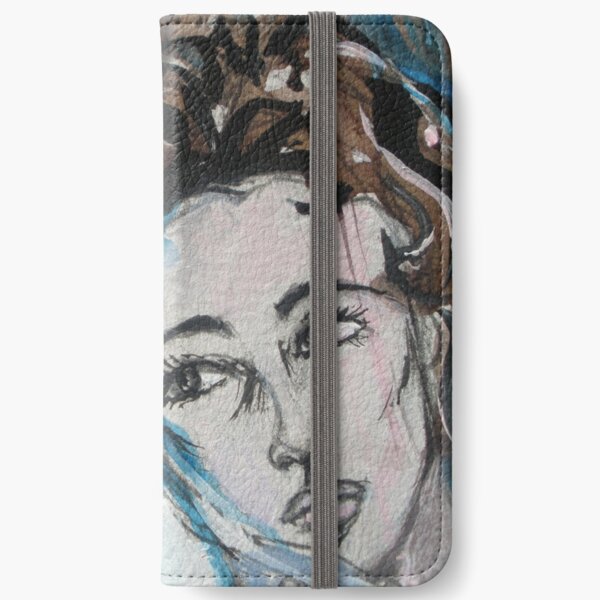 Cat on a Hot Tin Roof Upclose iPhone Wallet