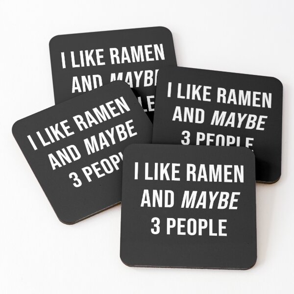 Item preview, I like ramen and maybe 3 people ramen lover japanese ramen korean ramen mukbang  designed and sold by JoDesignLab.