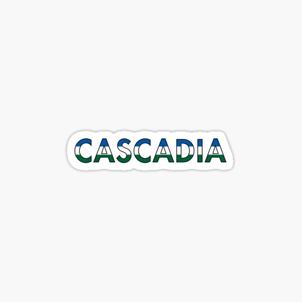 Cascadia Sticker By Cascadianhiker Redbubble