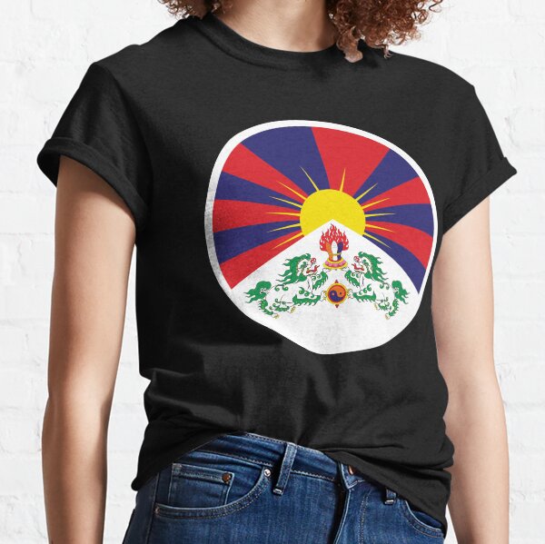 Item preview, Tibetan National Flag (in Circle) designed and sold by Tib Merch.