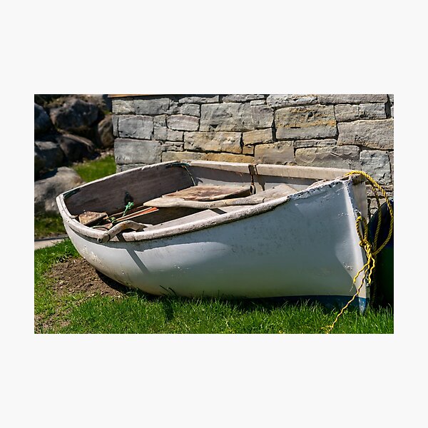 Beached Dinghy Boat Photographic Print