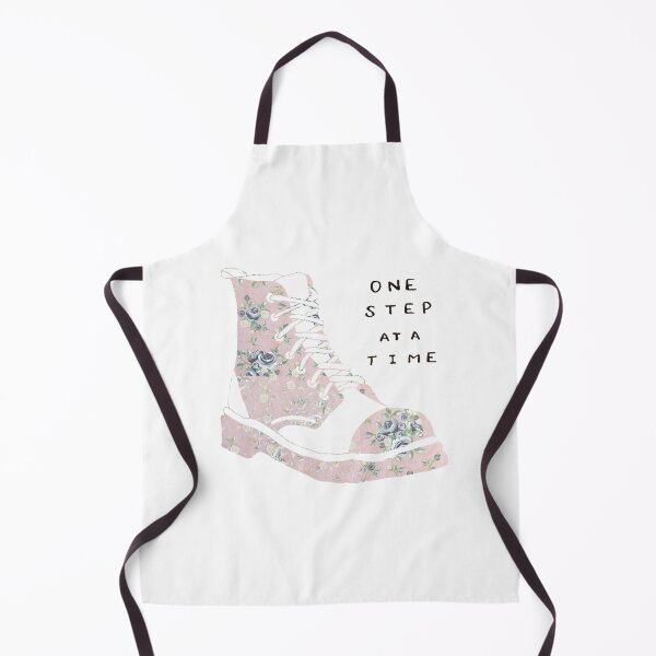 Item preview, One Step At A Time Inspirational Quote Floral designed and sold by faithful-ink.
