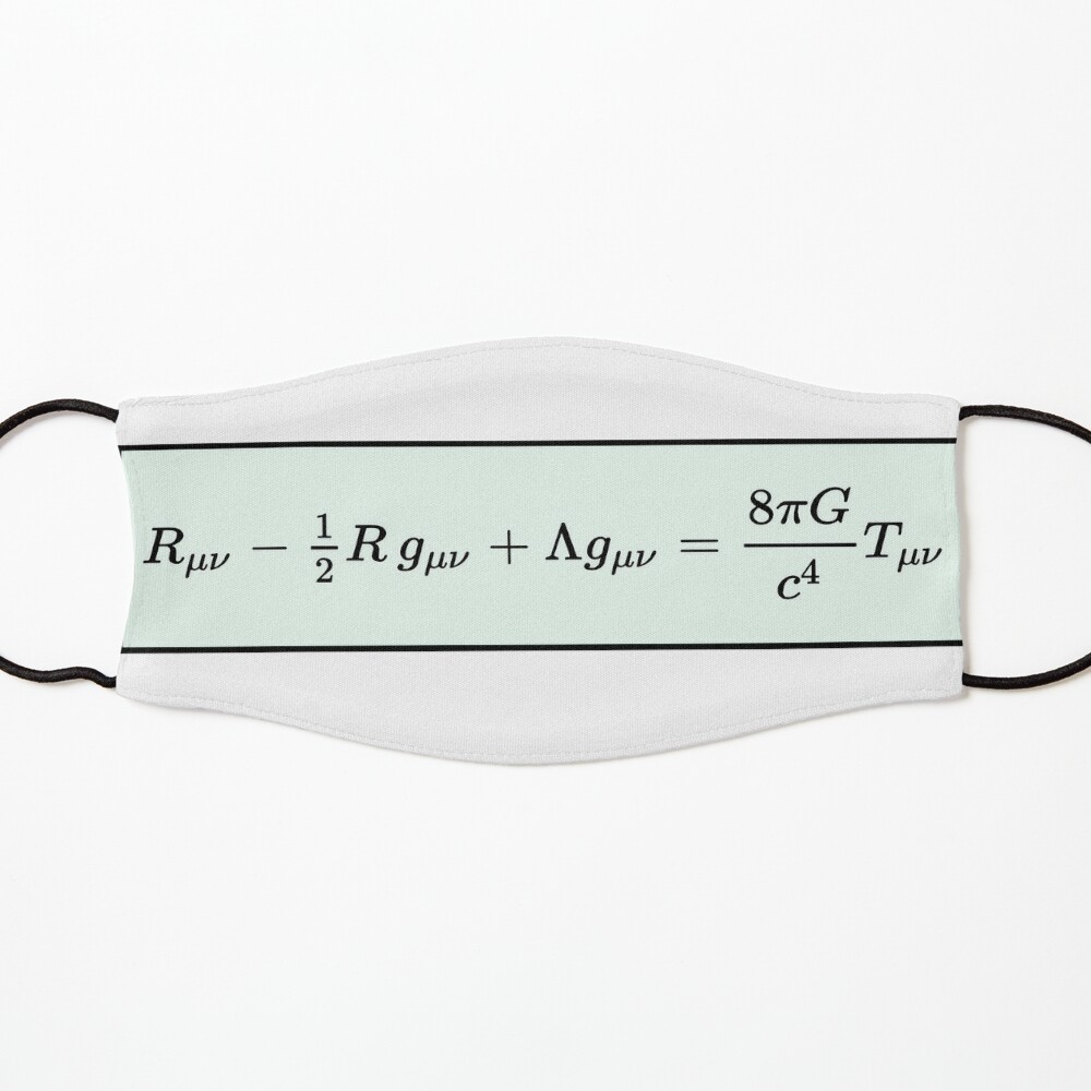 Einstein Field Equations, ur,kids_mask_7x3_flatlay_front,product,1000x1000