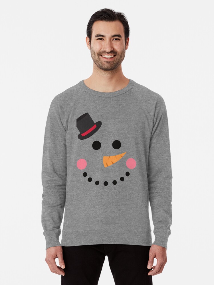 Snowman Face with a Top Hat