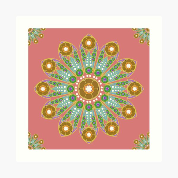 bathroom wallpaper Art Print