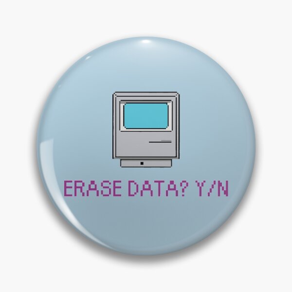Item preview, Erase data? Y/N computer Retrowave Lo Fi Vaporwave Aesthetic designed and sold by Gifafun.