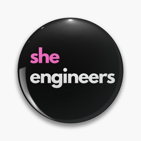 Item preview, She Engineers White Bold Design designed and sold by ConduitExcel.