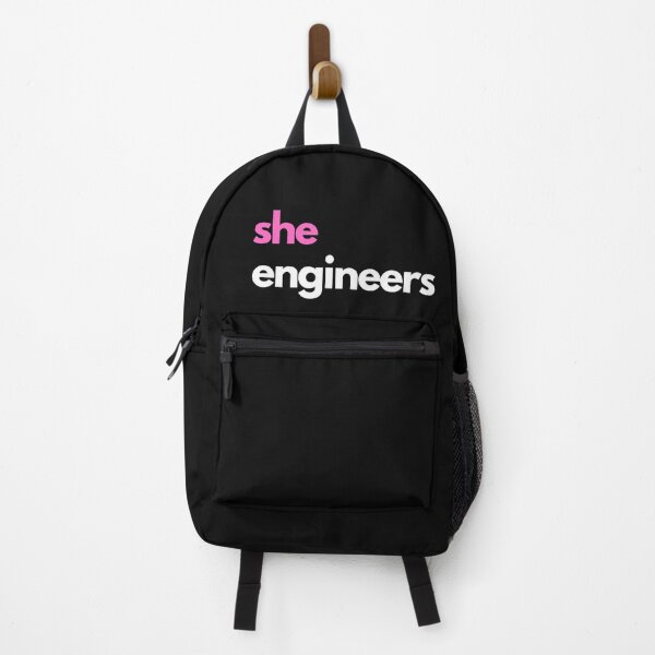 Item preview, She Engineers White Bold Design designed and sold by ConduitExcel.
