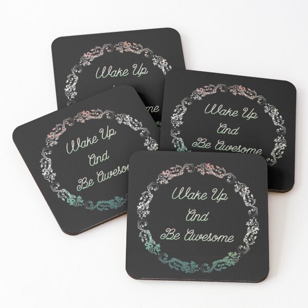 Item preview, Wake up and be awesome motivational quote designed and sold by Ayalolo2020.