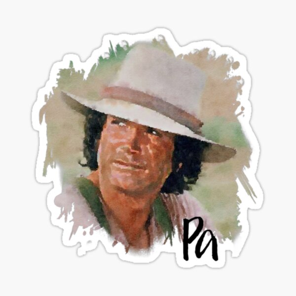 Pa Ingalls Little House on the Prairie Sticker