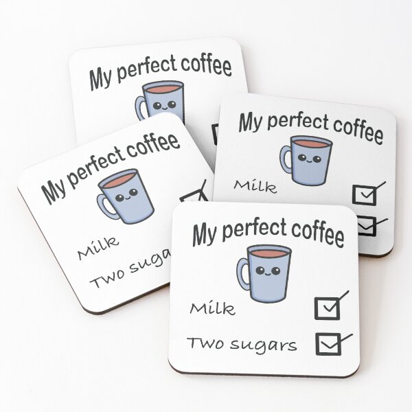 Item preview, My Perfect Coffee - milk, two sugars designed and sold by Funful.