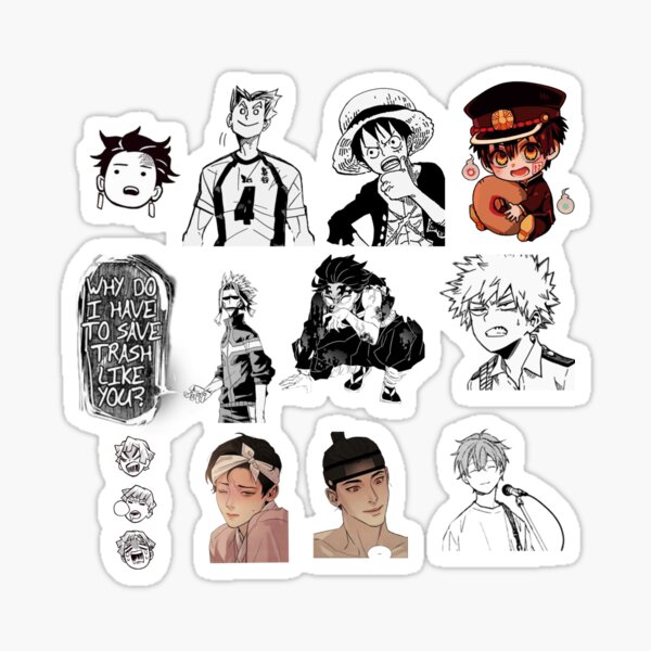 Anime and Manga sticker mix Sticker