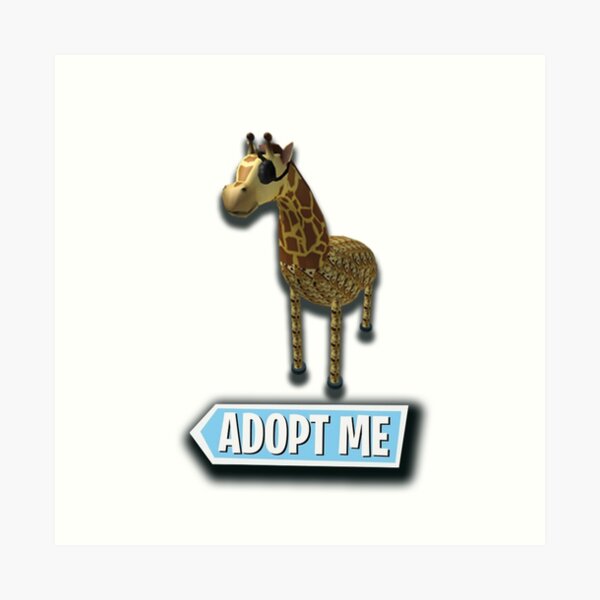 Adopt Me Roblox Roblox Game Adopt Me Characters Art Print By Affwebmm Redbubble - transparent donkey roblox