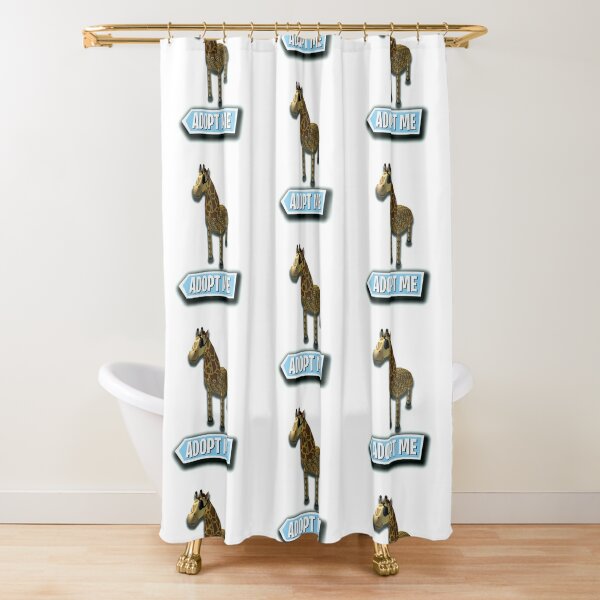 Adopt Me Shower Curtains Redbubble - roblox otter pop id