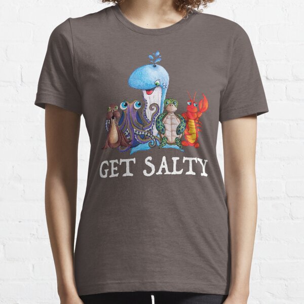 Get Salty Whale Walrus Lobster Sea Turtle Octopus Essential T-Shirt