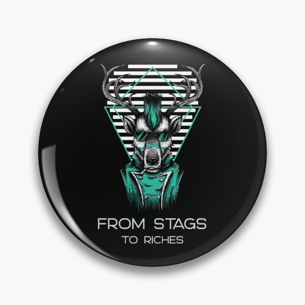 Item preview, From Stags to Riches. Funny Deer Pun. Cool. designed and sold by shirtdan.