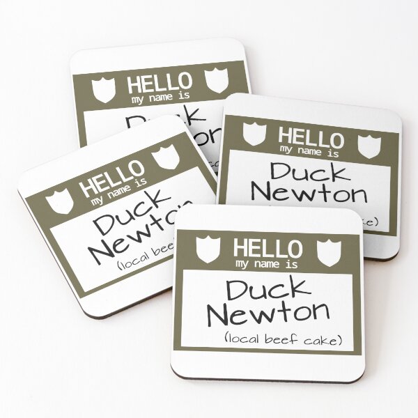 Item preview, Duck Newton Nametag designed and sold by Glitch4Nov.