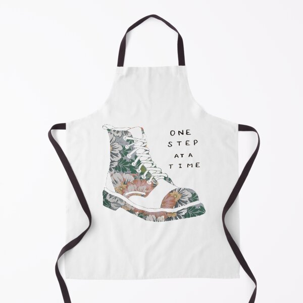 Item preview, One Step At A Time Inspirational Quote Floral designed and sold by faithful-ink.