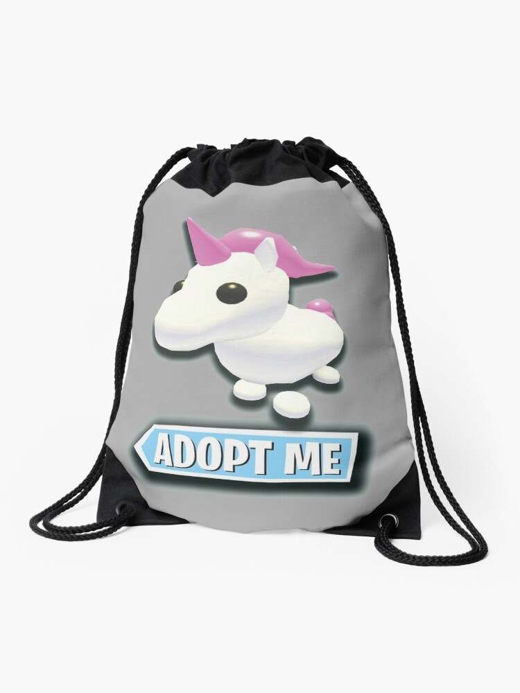 Unicorn Adopt Me Roblox Roblox Game Adopt Me Characters Drawstring Bag By Affwebmm Redbubble - roblox game adopt me unicorn