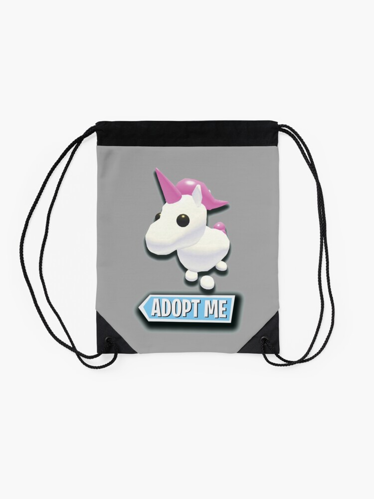 Unicorn Adopt Me Roblox Roblox Game Adopt Me Characters Drawstring Bag By Affwebmm Redbubble - adopt me roblox egg hunt